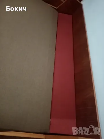 Диван тройка, разтегателен, с механизъм и колела, дърво, правен по поръчка с размери 195х180х50 см , снимка 4 - Дивани и мека мебел - 49806937