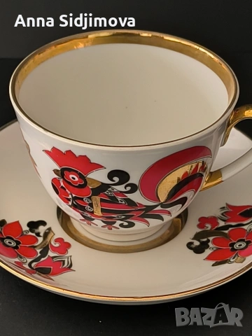 Двоен сет за чай ЛФЗ, снимка 2 - Чаши - 54235739