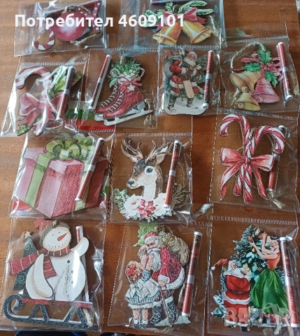 Коледни играчки за елха с късметче, снимка 6 - Декорация за дома - 52229726