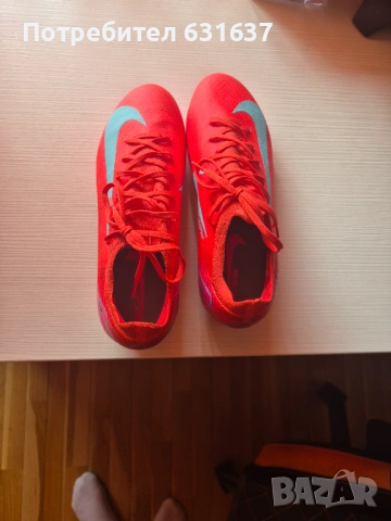 Ботонк за футбол Nike ZM VAPOR 16 PRO FG-червен, снимка 7 - Футбол - 54014503