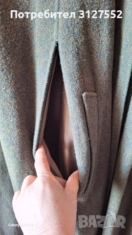 вълнено палто тип пелерина/пончо, снимка 2 - Палта, манта - 53090816