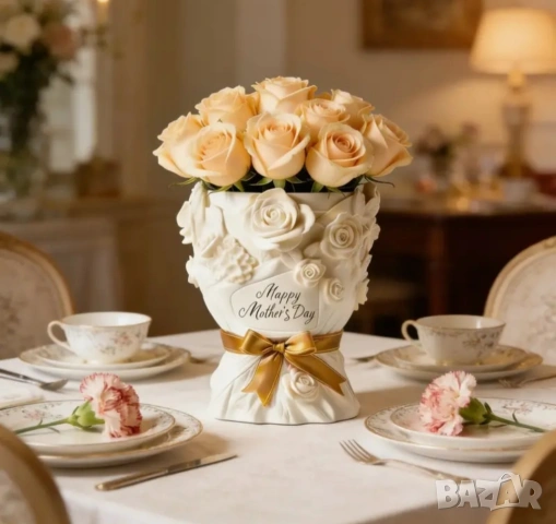 Молд кашпа за деня на майката 8 март , снимка 9 - Форми - 51500823