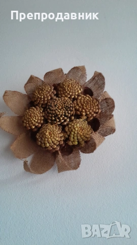 Слънце от шишарки!, снимка 2 - Декорация за дома - 54001180