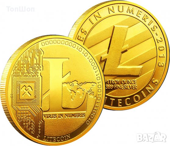 25 Лайткойн монета / 25 Litecoin ( LTC ) - Златист, снимка 2 - Нумизматика и бонистика - 39152904