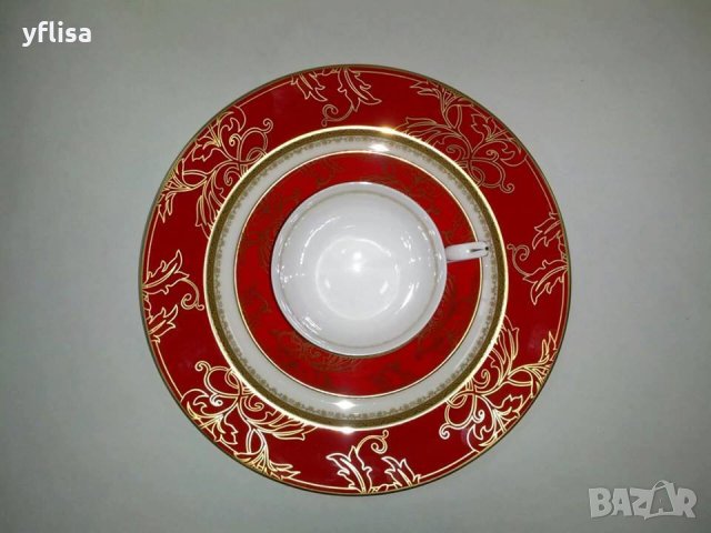 Луксозен сервиз за хранене от костен порцелан подходящ за миялна машина, снимка 3 - Сервизи - 30651307