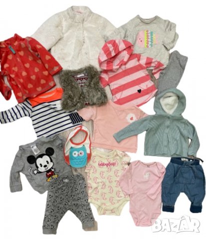 Голям нов сет за момиче,размер 3-6м (62-68см)