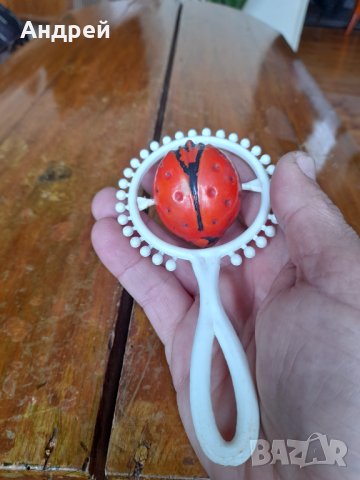 Стара детска играчка залъгалка,дрънкалка #8, снимка 3 - Други ценни предмети - 40417639