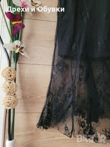 Черна официална рокля с дантела TAILY WEIJ , снимка 3 - Рокли - 52710119