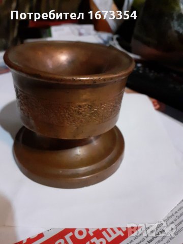 Меден свещник, снимка 11 - Антикварни и старинни предмети - 30793281