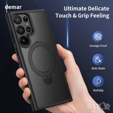 Aunote for MagSafe Магнитен калъф за Samsung S24 , черен, снимка 3 - Калъфи, кейсове - 44494627