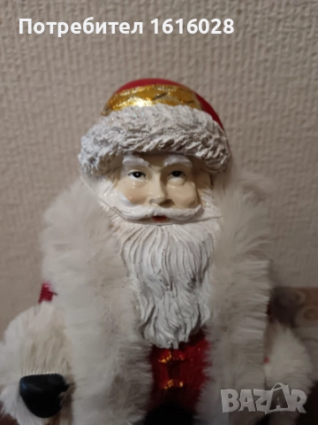 Фигура дядо Коледа 30 см., снимка 2 - Декорация за дома - 52261983