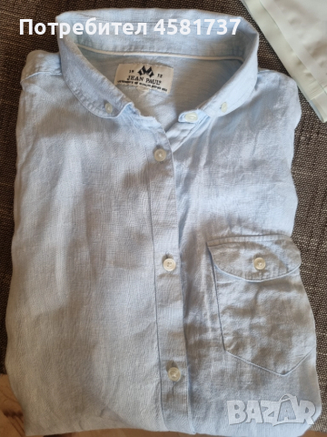 Дамска  ленена дълга риза(туника) Jean Paul, размер L, снимка 8 - Туники - 51666764