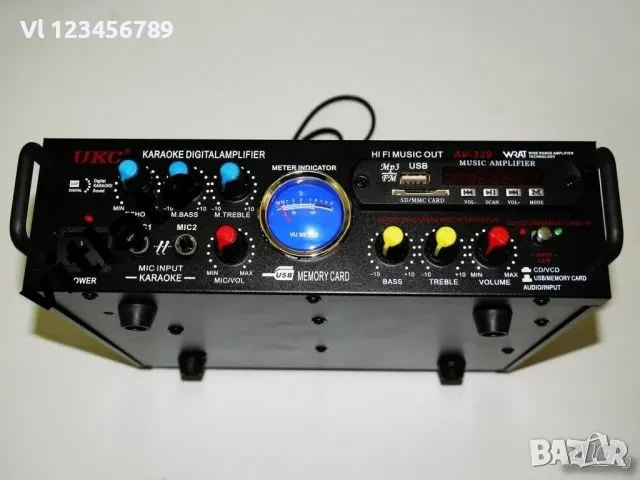 Караоке Аудио Домашен усилвател Модел: UKC AV-339A + BLUETOOTH