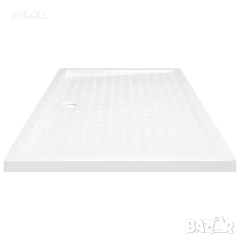 vidaXL Душ корито с точки, бяло, 80x120x4 см, ABS, снимка 3 - Душ кабини и вани - 56146079