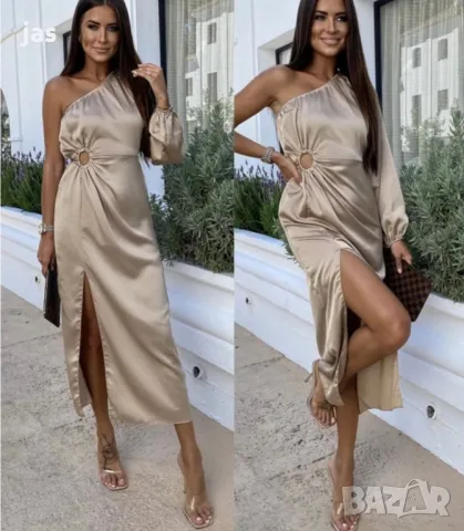 Сатенена рокля