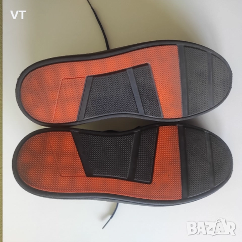 TEODOR - тъмно сини кецове с десенирана кожа и лого , снимка 6 - Спортно елегантни обувки - 52188860