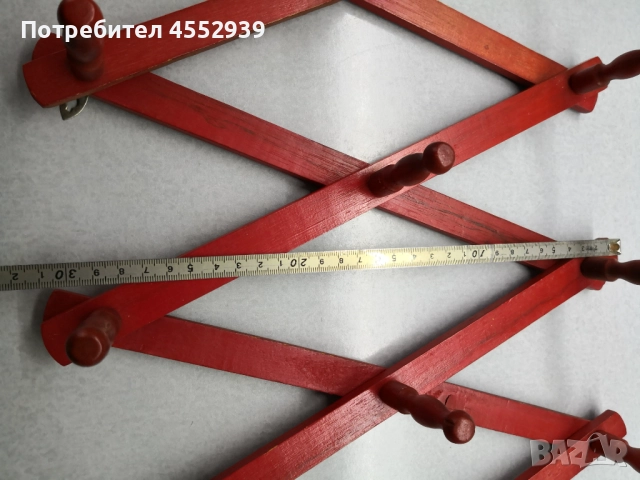 Дървена закачалка разтегателна, снимка 9 - Закачалки - 51658290