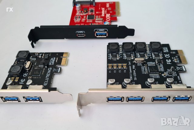USB 3 PCI-E Inateck 2 порта Type c и USB 3.1, снимка 2 - Други - 38466938
