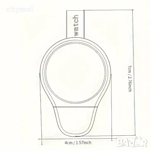 Преносимо бързо безжично зарядно за Apple iWatch iSeries 9 8 7 6 5 4 3 2 1 SE, снимка 3 - Аксесоари за Apple - 48488952