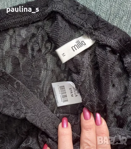Два различни броя / Уникална черна рокля "Pieces" и "Sylvie Meis" с клин "Mila" от дантела , снимка 17 - Рокли - 55875050