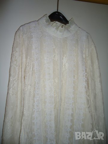 дамска дантелена блуза, снимка 2 - Блузи с дълъг ръкав и пуловери - 44334293