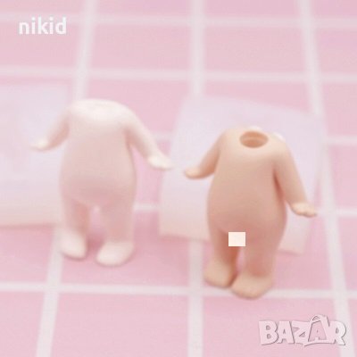 3D Детско тяло дете бебе 2 части силиконов молд форма фондан гипс смола, снимка 3 - Форми - 37336011