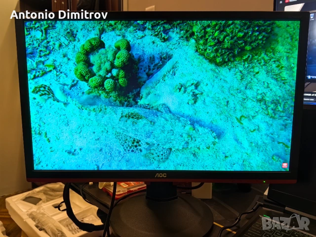 Геймърски монитор 24 инча 144hz AOC G2460PF 350 nit FreeSync Premium 1ms, снимка 2 - Монитори - 54120580