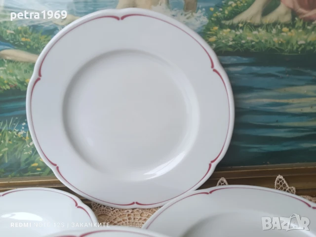 Порцеланови чинии на Bauscher Weiden, 7 бр., снимка 3 - Чинии - 51064318