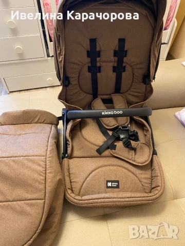 Нова KIKKA BOO Комбинирана количка 3в1 CHERIE BEIGE, снимка 6 - Детски колички - 51392313