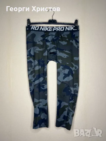 Nike Pro 3/4 Camo Leggings Мъжки Клин, снимка 1 - Спортни дрехи, екипи - 48776140