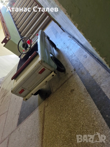 ретро метална количка с педали СССР