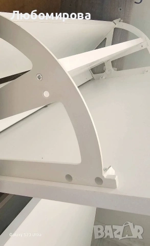 Шкаф за обувки Сити/ Сонома тъмна /Бяло гладко двуредов механизъм, снимка 3 - Шкафове - 54168820