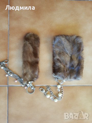 Калъф телефон и украшение чанта,естествен косъм,Цена за комплект, снимка 6 - Други - 38805925