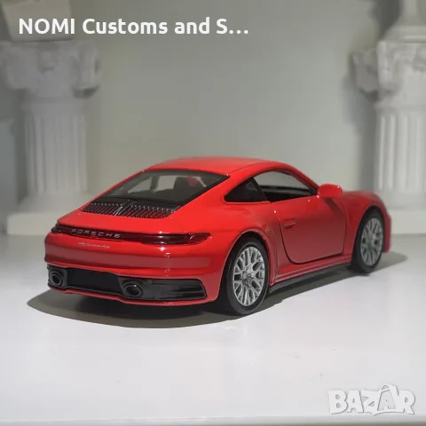 Porsche 911 Carrera умален модел, снимка 2 - Коли, камиони, мотори, писти - 52516414