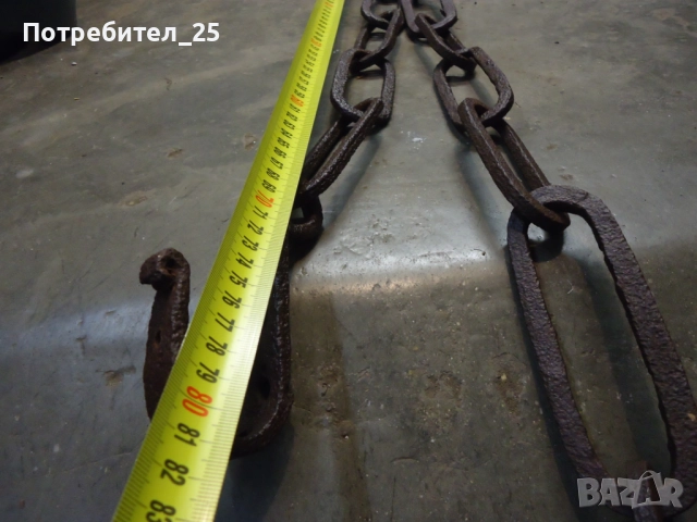 Кован синджир за огнище, снимка 7 - Други ценни предмети - 51449341