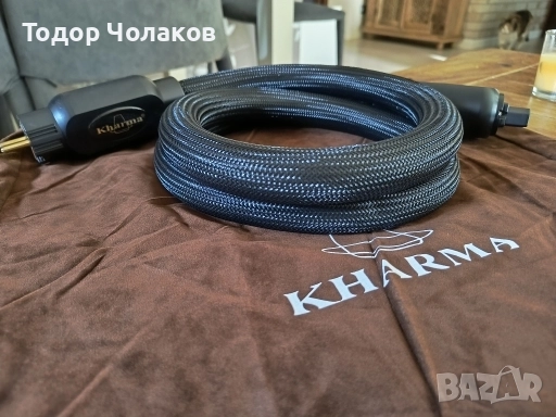 Захранващ кабел Kharma KLC-GR-1B handcrafted in Nederland, снимка 5 - Други - 52160181