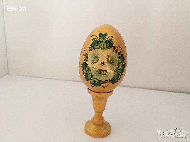 Великденско яйце, дървено №1 - златисто, снимка 10 - Декорация за дома - 38194686
