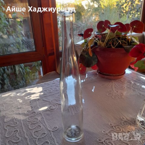 Дълга стъклена бутилка, снимка 4 - Декорация за дома - 38426280