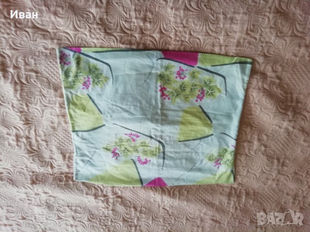 Калъфка за възглавница, памук, 60х50 см, бял, жълт и червен - само по телефон!, снимка 1