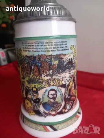 BMF Стара Военна Халба Порцелан, снимка 2 - Антикварни и старинни предмети - 56527744