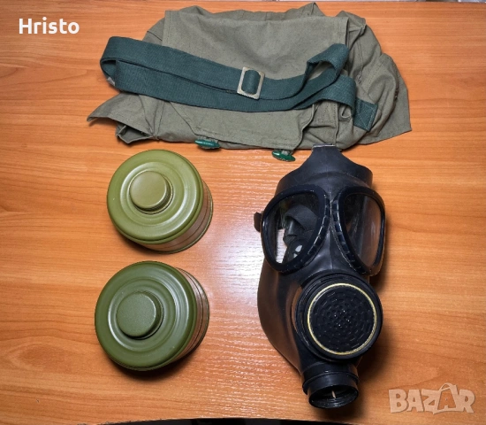 Комплект противогаз с ДВА филтъра и чанта ПГ-1