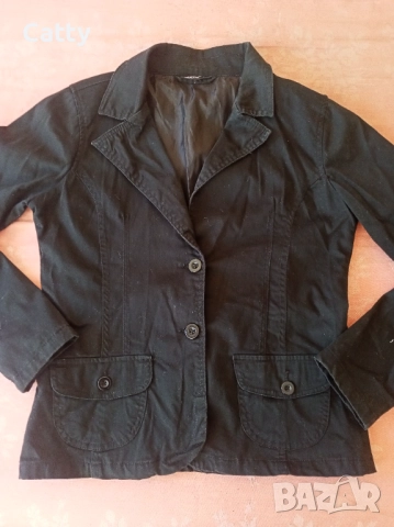 Дамско черно сако , снимка 4 - Сака - 48253677