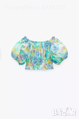 Къс топ на Зара