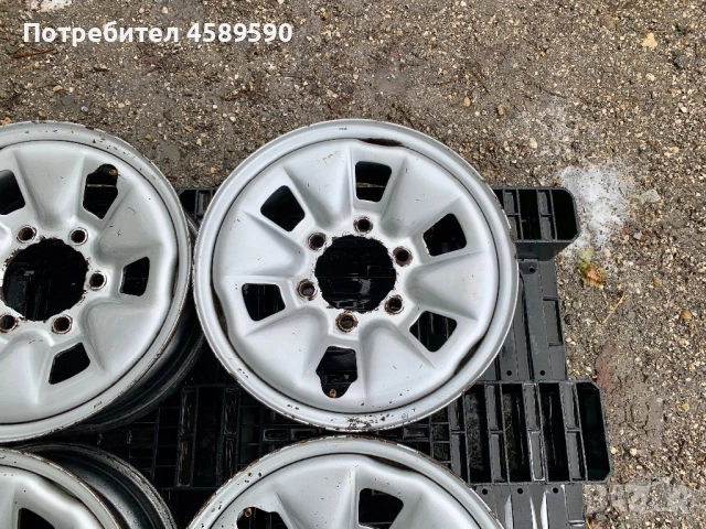 4бр.Оригинални железни джанти 15цола 6x139.7 за Toyota Hilux,Hiace, снимка 6 - Гуми и джанти - 52015109