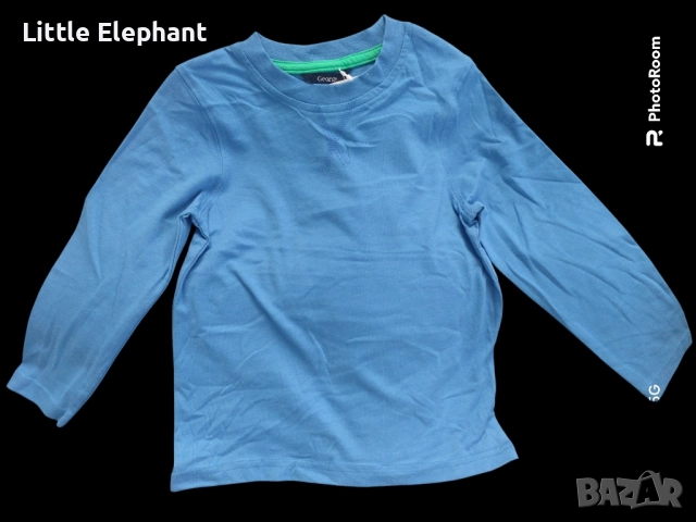 Блузка с дълуг ръкав за 2-3 год момченце(green),Англия/нова