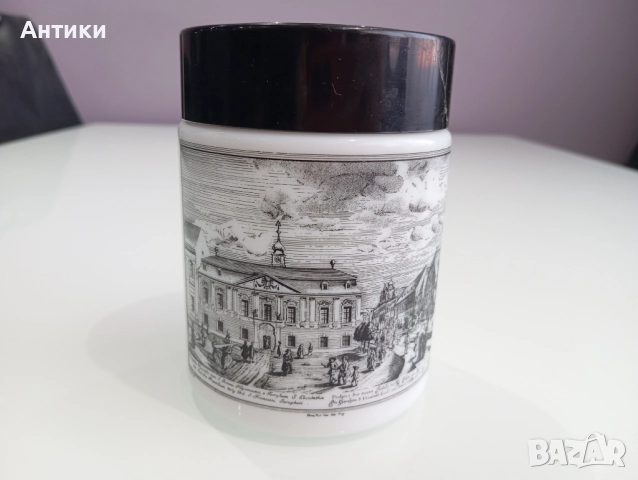 Стар порцеланов красив буркан  , снимка 10 - Други ценни предмети - 52625303