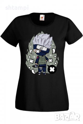 Дамска тениска Naruto Kakashi 01,Анимация,игра,Празник,Повод., снимка 2 - Тениски - 37945880