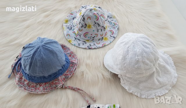 Летни шапки за бебе 1-2 години, снимка 16 - Други - 37159607