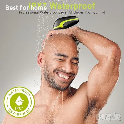  Електрическа самобръсначка 5 в 1  за плешиви мъже, снимка 3 - Машинки за подстригване - 49466337