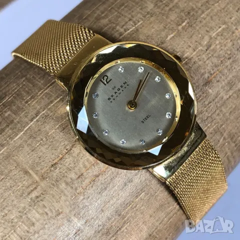 Дамски Skagen колекция LEONORA референтен номер Skagen 456SRR1 прецизен кварцов механизъм инкрустаци, снимка 2 - Дамски - 48453050